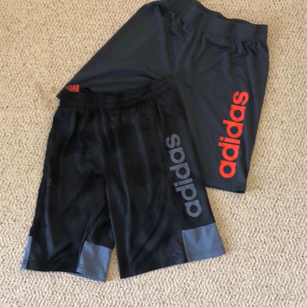 2 pairs Boys Adidas Basketball Shorts Bundle
